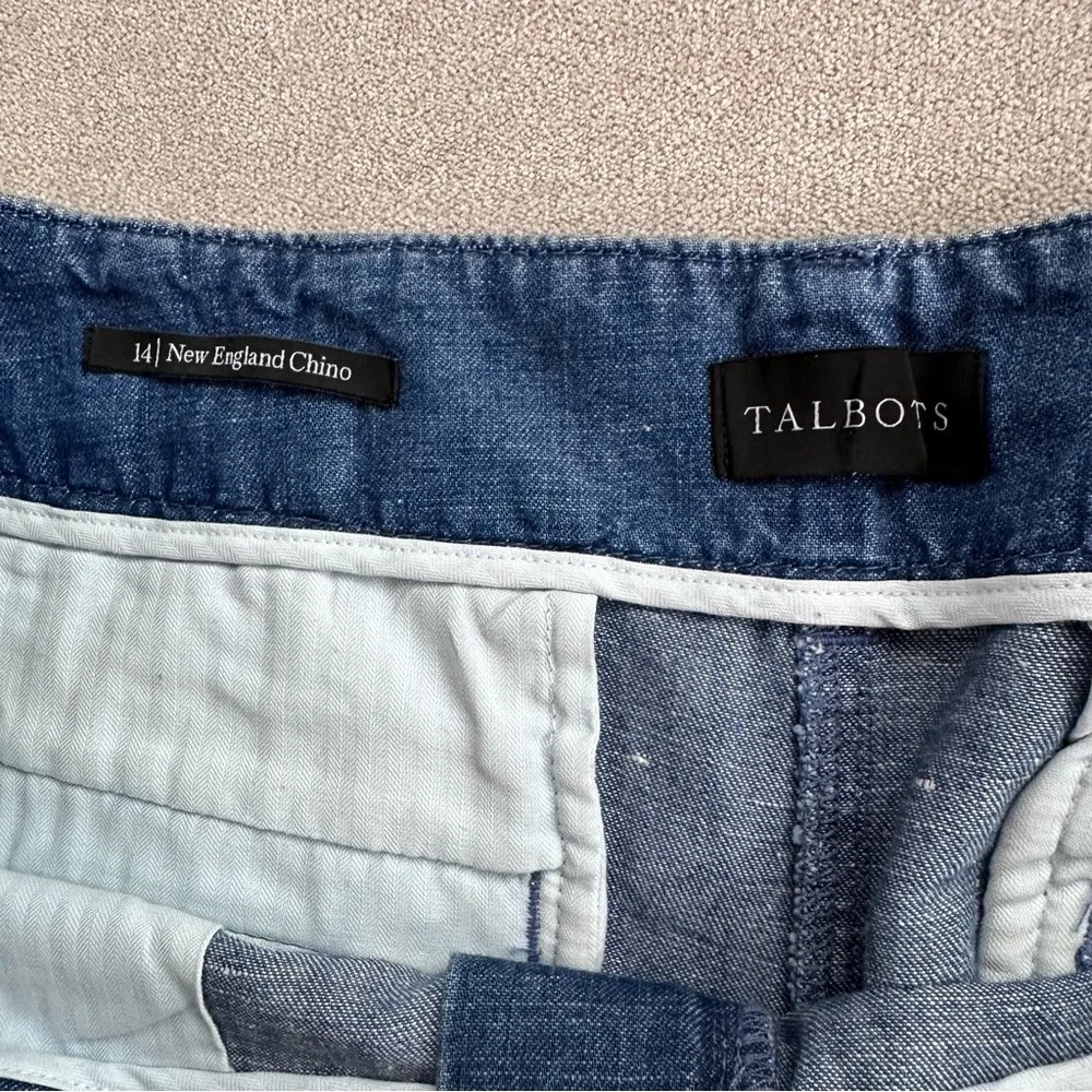 Talbots New England Chino Denim Hemp Blend Pants. Size 14. - Picture 4 of 9